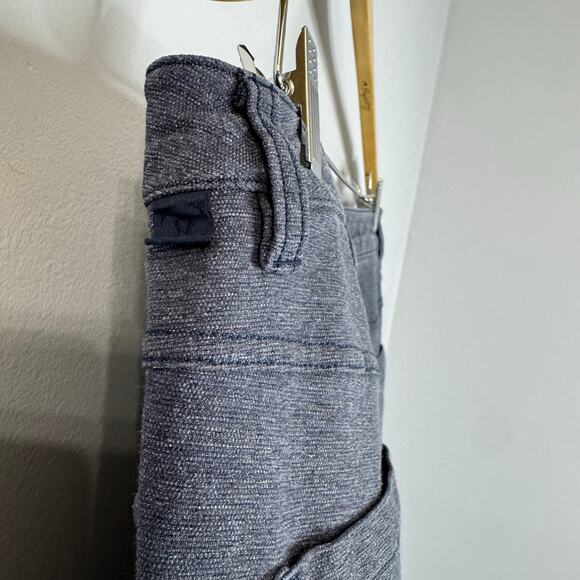 Lululemon ABC Slim Tech Canvas Pants Heathered Deep Navy Stretch Men's 34x32 - Picture 6 of 9